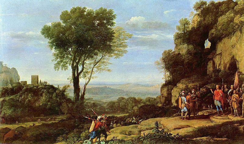 Landscape with David at the Cave of Adullam, Claude Lorrain
